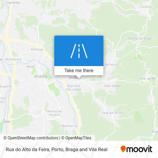 Rua do Alto da Feira map