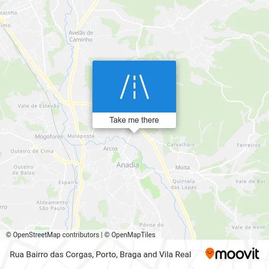 Rua Bairro das Corgas map