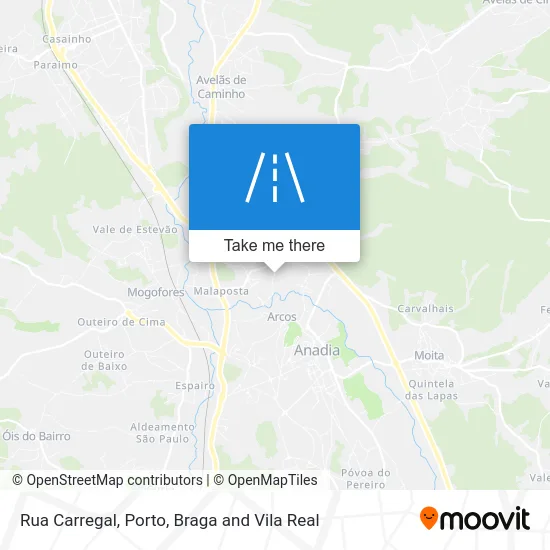 Rua Carregal map