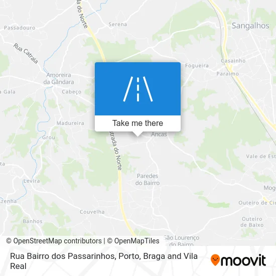 Rua Bairro dos Passarinhos map