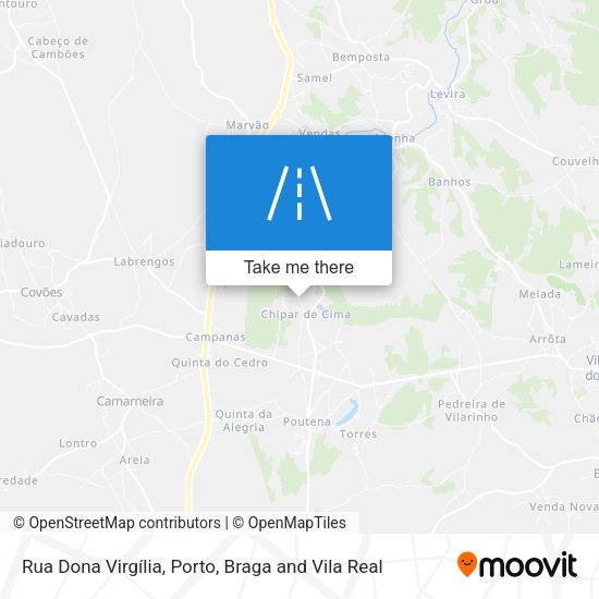 Rua Dona Virgília mapa