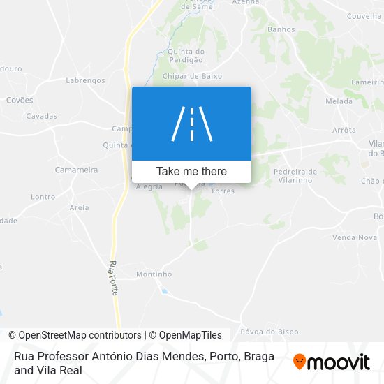 Rua Professor António Dias Mendes map