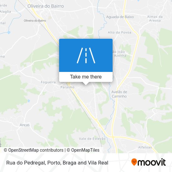 Rua do Pedregal mapa