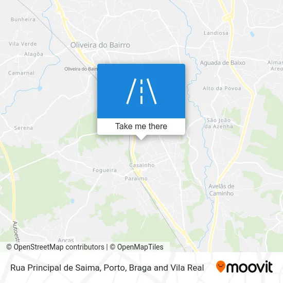 Rua Principal de Saima map