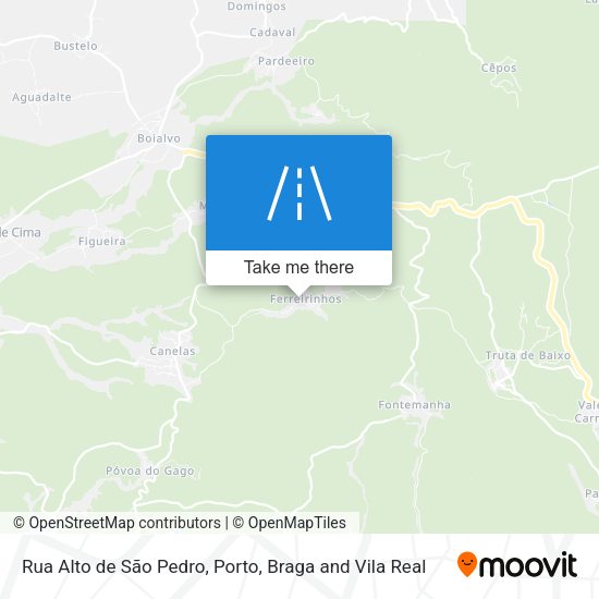 Rua Alto de São Pedro map