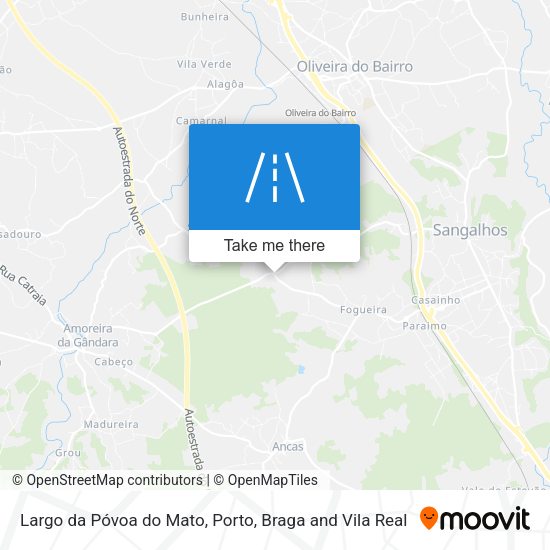 Largo da Póvoa do Mato map