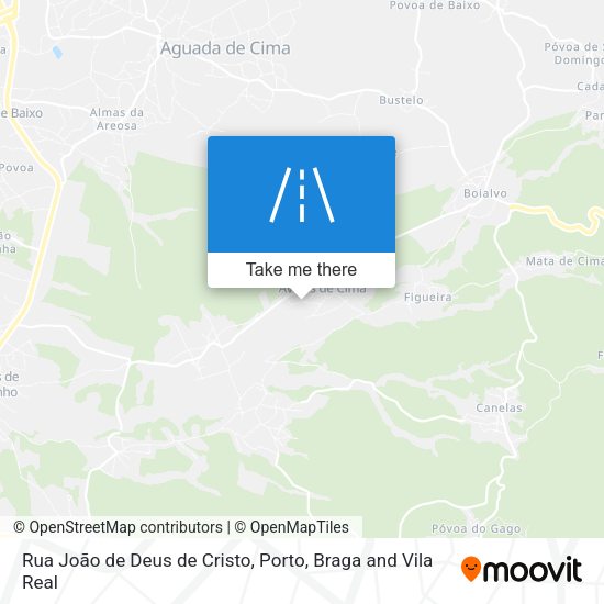 Rua João de Deus de Cristo map