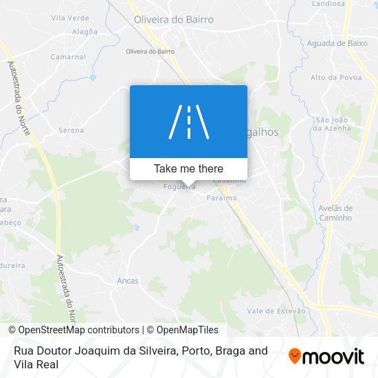 Rua Doutor Joaquim da Silveira mapa