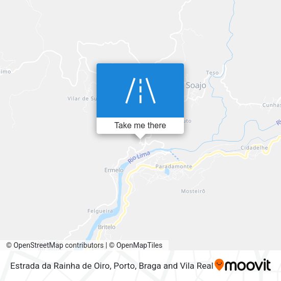 Estrada da Rainha de Oiro map