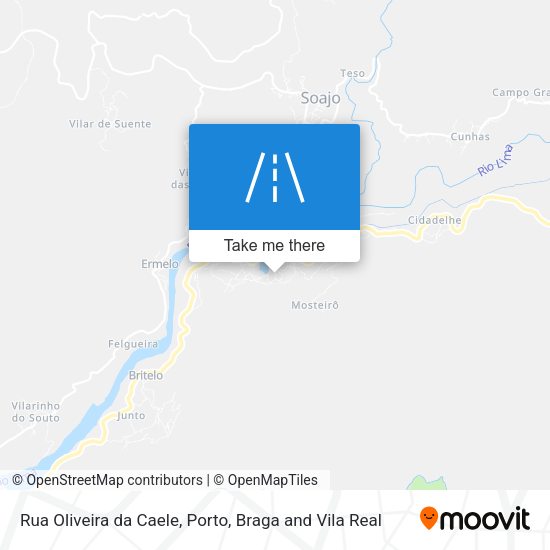 Rua Oliveira da Caele mapa