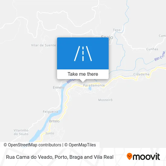 Rua Cama do Veado map