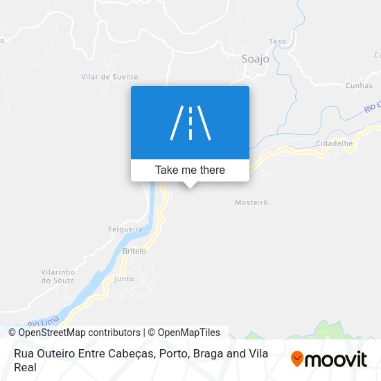 Rua Outeiro Entre Cabeças map