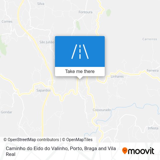 Caminho do Eido do Valinho map