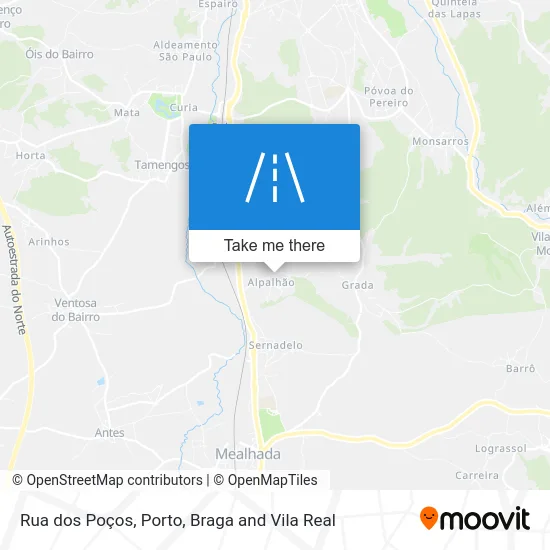 Rua dos Poços map