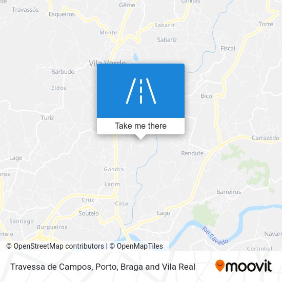 Travessa de Campos mapa