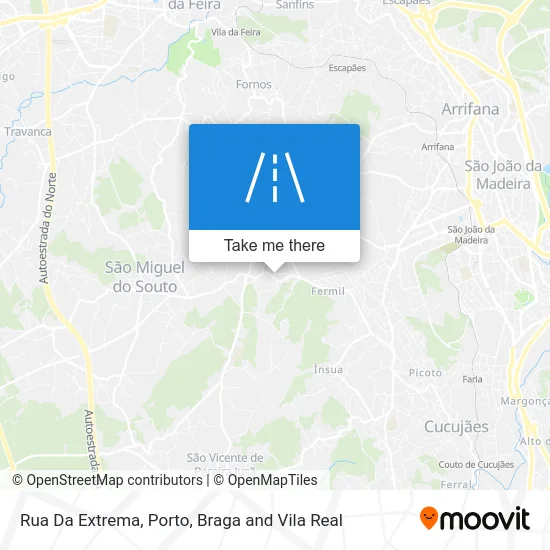 Rua Da Extrema map