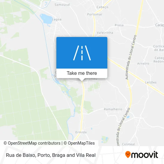 Rua de Baixo map