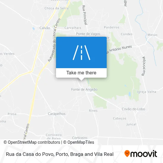 Rua da Casa do Povo map