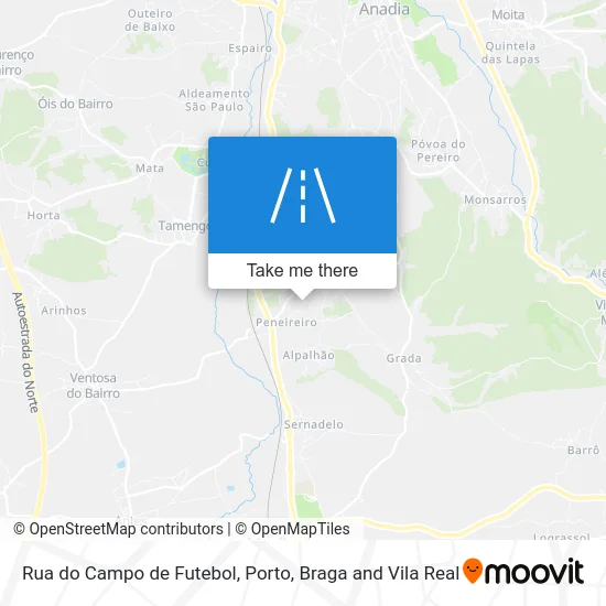 Rua do Campo de Futebol map