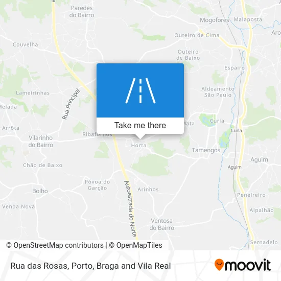 Rua das Rosas map