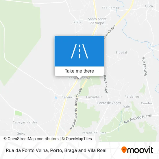 Rua da Fonte Velha map
