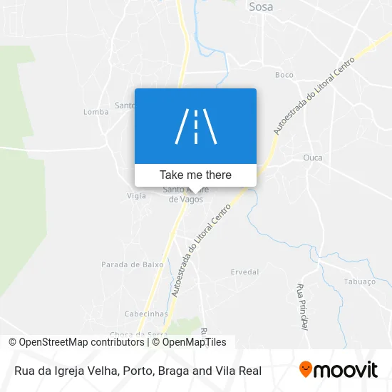 Rua da Igreja Velha map