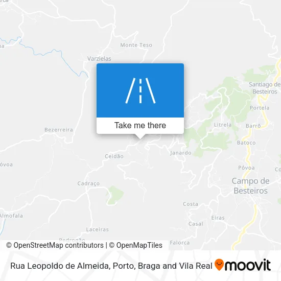 Rua Leopoldo de Almeida map