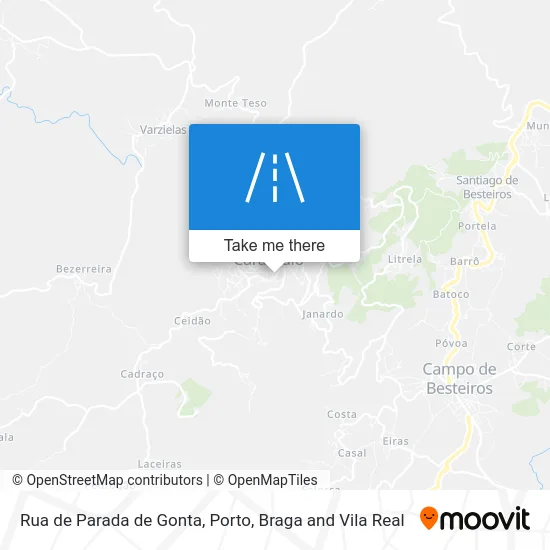 Rua de Parada de Gonta map