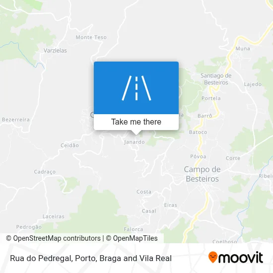 Rua do Pedregal map