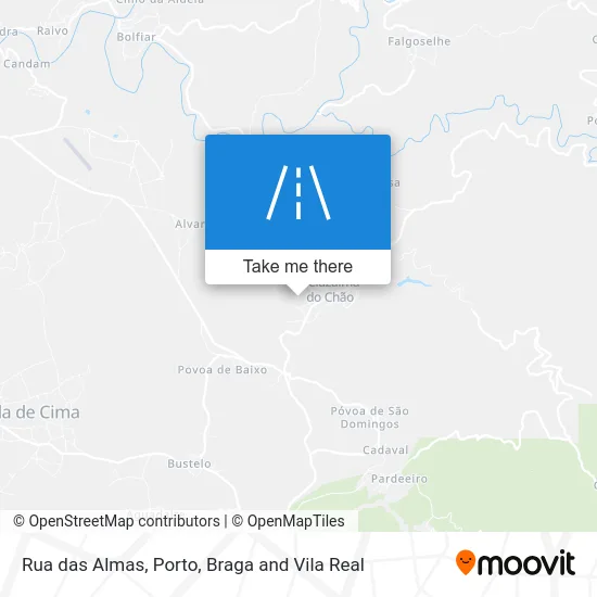 Rua das Almas map
