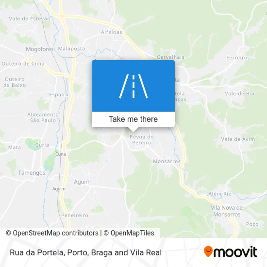 Rua da Portela map