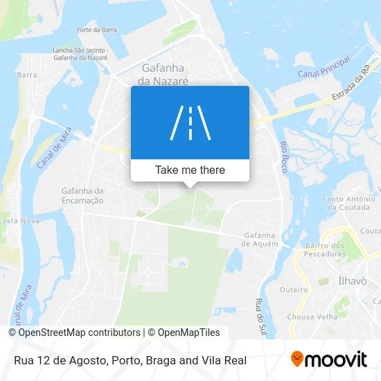 Rua 12 de Agosto map