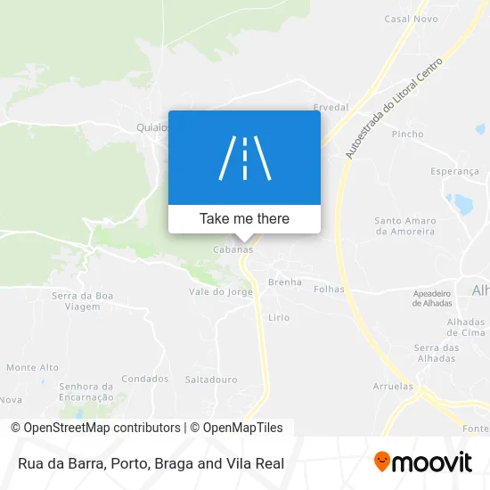 Rua da Barra map