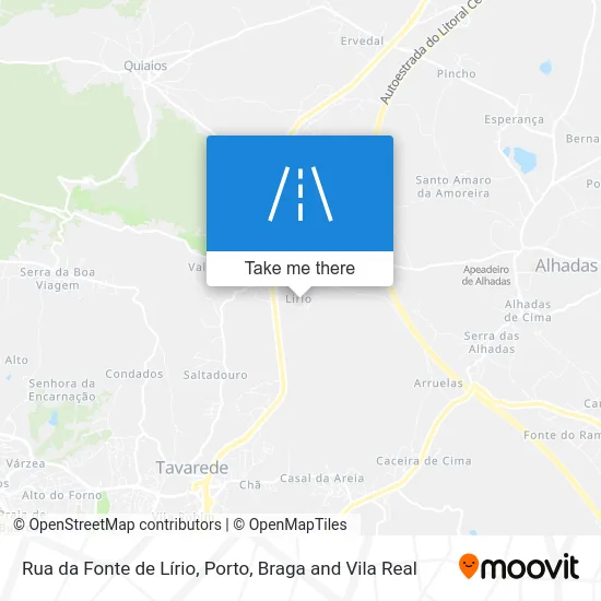 Rua da Fonte de Lírio map