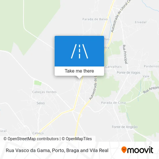 Rua Vasco da Gama map