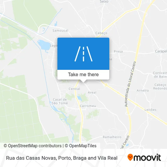 Rua das Casas Novas map
