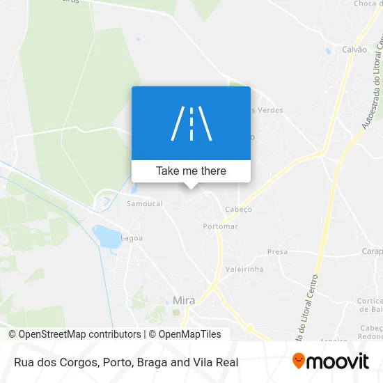 Rua dos Corgos map