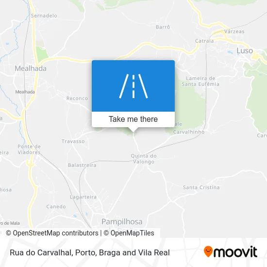 Rua do Carvalhal map