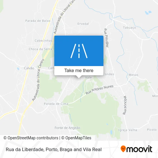 Rua da Liberdade map