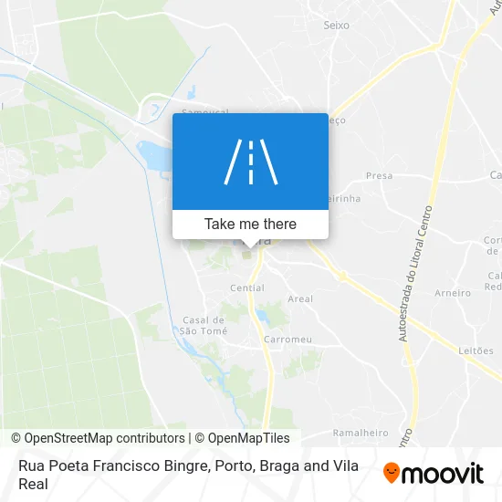 Rua Poeta Francisco Bingre map