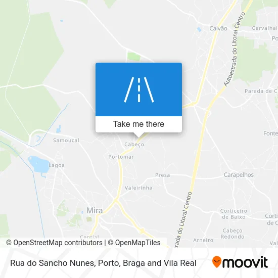 Rua do Sancho Nunes map