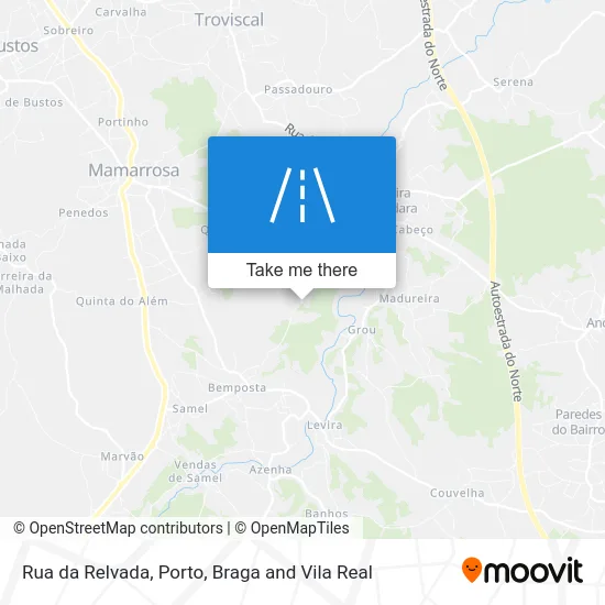 Rua da Relvada map