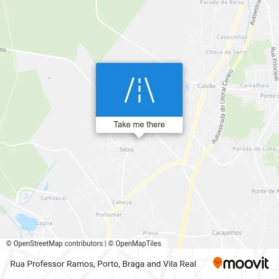 Rua Professor Ramos map