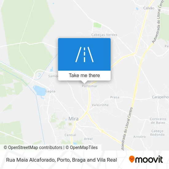 Rua Maia Alcaforado map