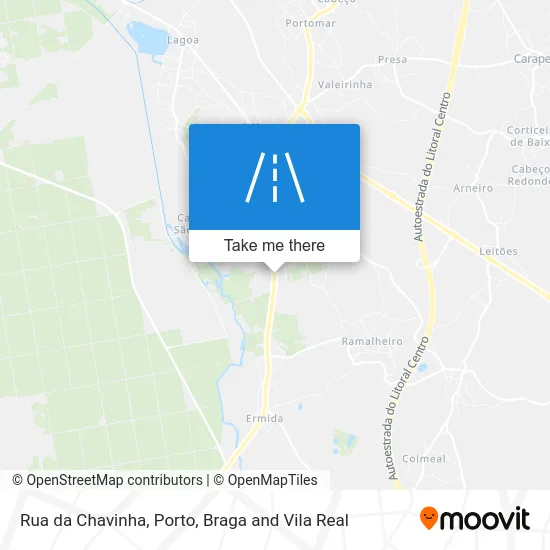Rua da Chavinha map