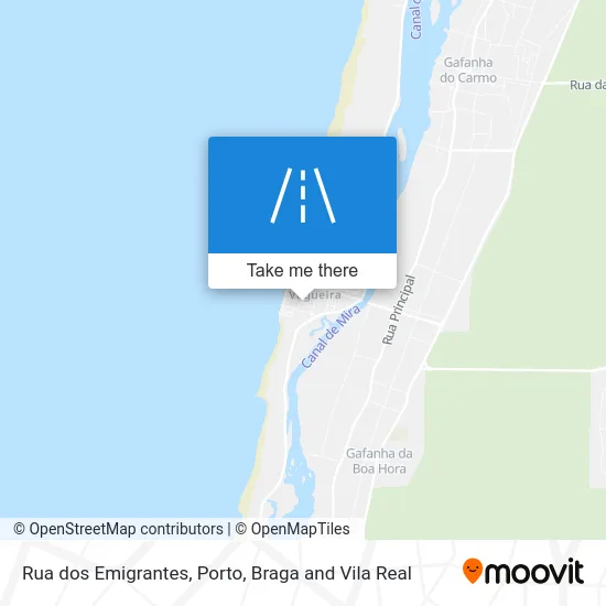 Rua dos Emigrantes map