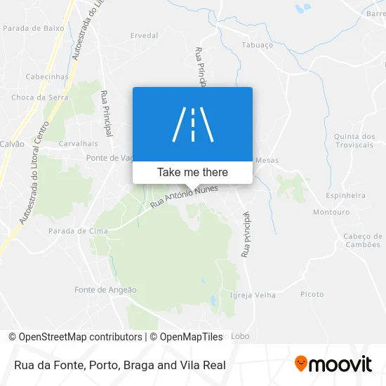 Rua da Fonte map