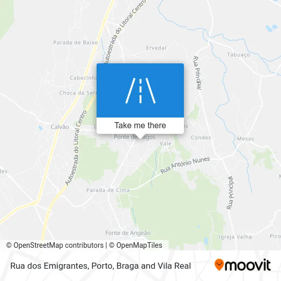 Rua dos Emigrantes map