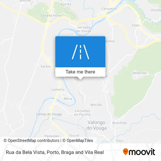 Rua da Bela Vista map