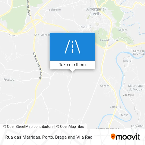 Rua das Marridas map